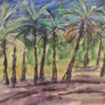 Schilderij, Maya Wildevuur (1944-2023), Agdz Marokko, 2002